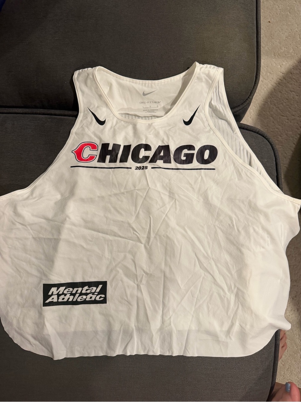 Nike White Chicago 2025 Graphic Athletic Tank